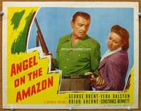 f275 ANGEL ON THE AMAZON movie lobby card #3 '48 Vera Ralston, Brent