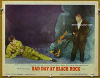 f293 BAD DAY AT BLACK ROCK movie lobby card #4 '55 Spencer Tracy