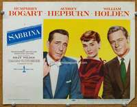 f049 SABRINA movie lobby card #1 '54 Audrey Hepburn, Bogart, Holden