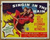 f205 SINGIN' IN THE RAIN title movie lobby card '52 Gene Kelly, Reynolds
