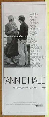 h832 ANNIE HALL Australian daybill movie poster '77 Woody Allen, Keaton