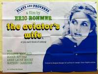 h183 AVIATOR'S WIFE British quad movie poster '81 Eric Rohmer