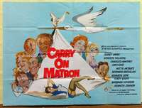 h224 CARRY ON MATRON British quad movie poster '72 English sex!