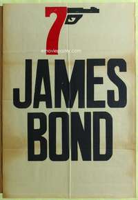 h019 JAMES BOND 007 1sh Int'l movie poster '70s cool unseen!