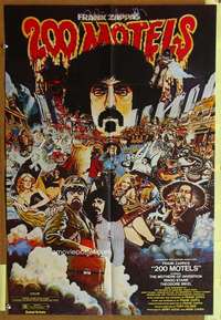 h566 200 MOTELS German movie poster '71 Frank Zappa, cool image!