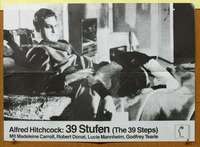 h527 39 STEPS German 16x23 movie poster R60s Hitchcock, Donat