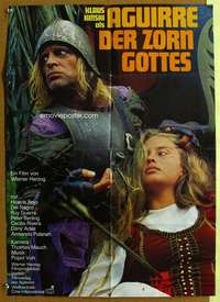 h568 AGUIRRE, THE WRATH OF GOD German movie poster '72 Klaus Kinski