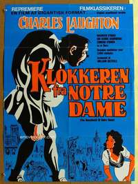 h049 HUNCHBACK OF NOTRE DAME Danish movie poster R60s Laughton