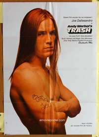 h693 TRASH German movie poster '70 Dallessandro, Andy Warhol classic!