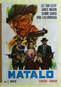 h118 BAD MAN'S RIVER Italian one-sheet movie poster '73 Lee Van Cleef, Mason