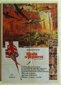 h419 BATTLE OF BRITAIN Spanish movie poster '69 Michael Caine
