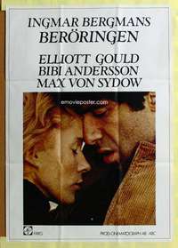 h009 TOUCH Swedish movie poster '71 Ingmar Bergman, Elliott Gould
