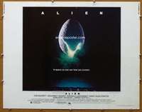 j029 ALIEN half-sheet movie poster '79 Sigourney Weaver, sci-fi!