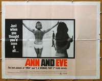 j034 ANN & EVE half-sheet movie poster '70 you haven't seen it all!