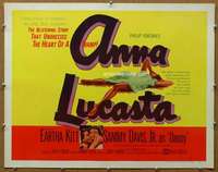 j035 ANNA LUCASTA style B half-sheet movie poster '59 Eartha Kitt
