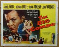 j052 BIG COMBO style B half-sheet movie poster '55 Wilde, classic film noir!