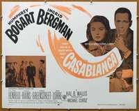 j079 CASABLANCA REPRODUCTION 1/2sh R56 Humphrey Bogart, Ingrid Bergman, Michael Curtiz classic!