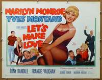 j003 LET'S MAKE LOVE style B half-sheet movie poster '60 Marilyn Monroe
