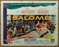 j013 SALOME style A half-sheet movie poster '53 sexy Rita Hayworth!