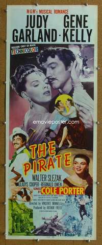 j834 PIRATE insert movie poster '48 Judy Garland loves Gene Kelly!