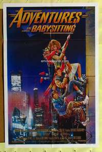 k978 ADVENTURES IN BABYSITTING one-sheet movie poster '87 Elizabeth Shue