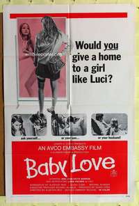 k951 BABY LOVE one-sheet movie poster '69 Luci is a very bad girl!