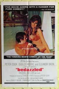 k942 BEDAZZLED one-sheet movie poster '68 Moore, sexy Raquel Welch!