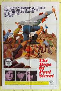 k915 BOYS OF PAUL STREET one-sheet movie poster '69 Hungarianrebel kids!