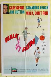 k077 WALK DON'T RUN one-sheet movie poster '66 Cary Grant, Samantha Eggar