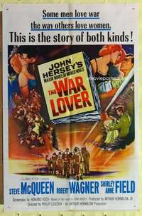 k066 WAR LOVER one-sheet movie poster '62 Steve McQueen, Robert Wagner