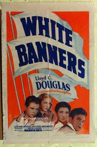 k049 WHITE BANNERS one-sheet movie poster '38 Claude Rains, Fay Bainter