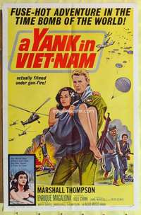 k025 YANK IN VIET-NAM one-sheet movie poster '64 Marshall Thompson, Chinh