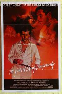 k024 YEAR OF LIVING DANGEROUSLY one-sheet movie poster '83 Mel Gibson
