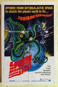 k022 YOG MONSTER FROM SPACE one-sheet movie poster '71 AIP, Toho sci-fi!