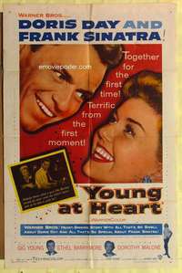k019 YOUNG AT HEART one-sheet movie poster '55 Doris Day, Frank Sinatra
