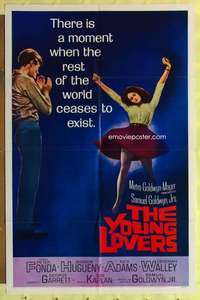 k017 YOUNG LOVERS one-sheet movie poster '64 Peter Fonda, Sharon Hugueny