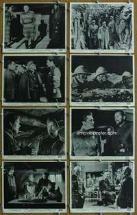 m071 PATHS OF GLORY 8 English Front of House lobby cards '58 Kubrick, Douglas