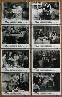 m052 BEAUTIFUL BUT BROKE 8 English Front of House lobby cards '44 Joan Davis