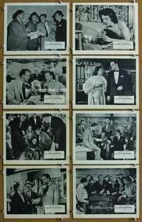 m074 LAS VEGAS SHAKEDOWN 8 English Front of House lobby cards '55 O'Keefe