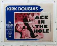 n013 ACE IN THE HOLE linen style A half-sheet movie poster '51 Billy Wilder