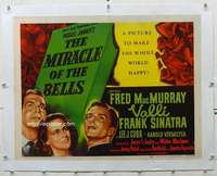 n033 MIRACLE OF THE BELLS linen style B half-sheet movie poster '48 Sinatra