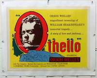 n037 OTHELLO linen half-sheet movie poster '55 Orson Welles, Shakespeare