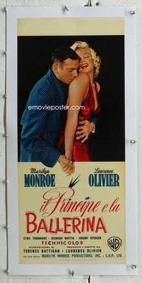 n178 PRINCE & THE SHOWGIRL linen Italian locandina movie poster '57