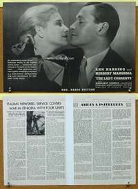 p031 LADY CONSENTS magazine ad '36 Ann Harding, Marshall