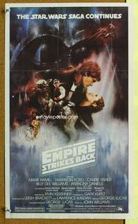 p041 EMPIRE STRIKES BACK special Topps poster '80 Lucas