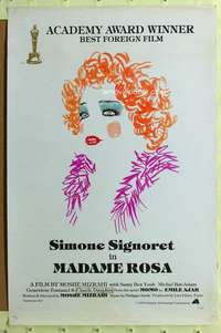 p053 MADAME ROSA special one-sheet movie poster '78 Simone Signoret, French!