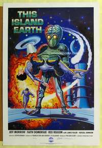 p060 THIS ISLAND EARTH signed one-sheet movie poster R90 Mitch O'Connor