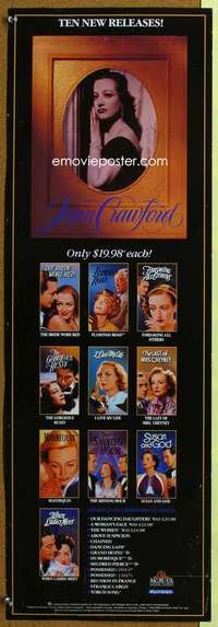 p035 JOAN CRAWFORD video door panel movie poster '92 her best movies!