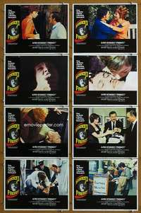 q075 FRENZY 8 movie lobby cards '72 Alfred Hitchcock, Anthony Shaffer