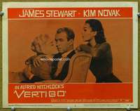 q025 VERTIGO movie lobby card #6 '58 Stewart with two Kim Novaks!